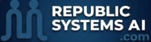 Republic Systems AI Logo - Industrial Systems and Digital Moat Architecture